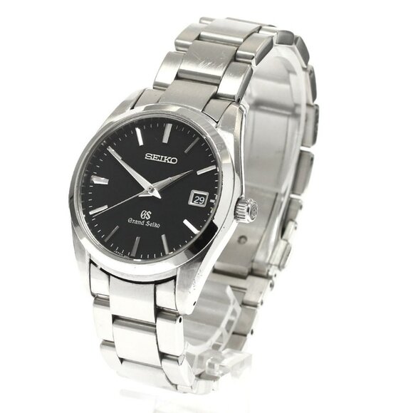 SEIKO Grand Seiko SBGX061/9F62-0AB0 Date black Dial Quartz Men's Watch - Picture 1 of 11